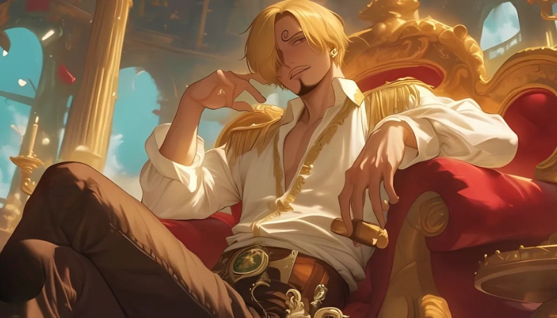 Background Sanji One Piece cực đẹp laptop