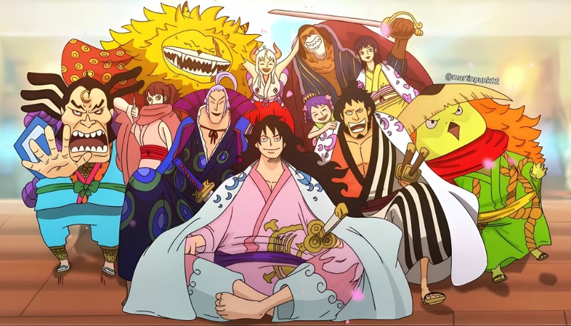 Ảnh One Piece làm background desktop