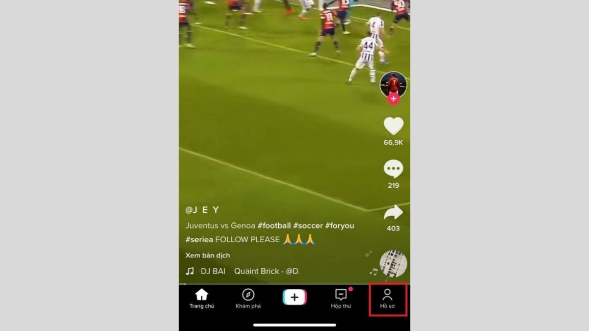 cách đổi avatar TikTok bằng ảnh trên điện thoại bước 1