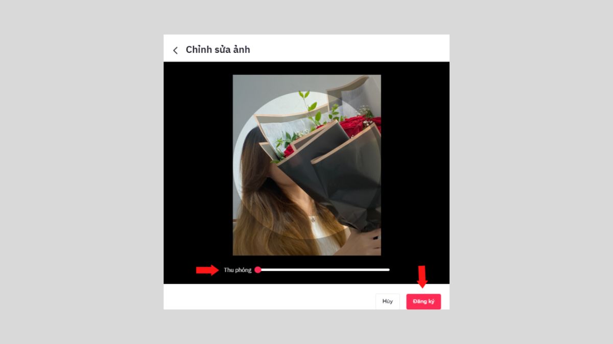 cách đổi avatar TikTok bằng ảnh trên máy tính bước 4
