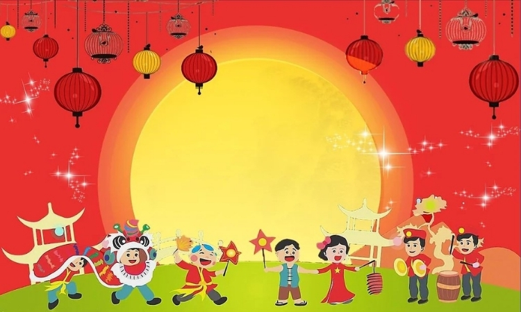 Hình nền Không khí đêm hội Trung Thu