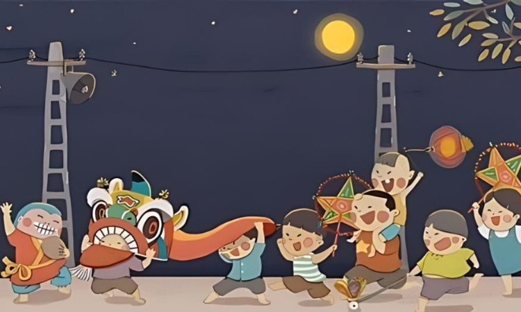 Hình nền Không khí đêm hội Trung Thu
