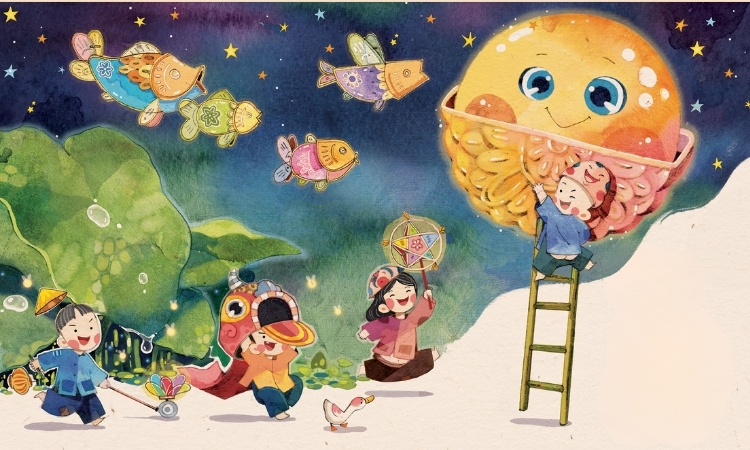 Không khí đêm hội Trung Thu