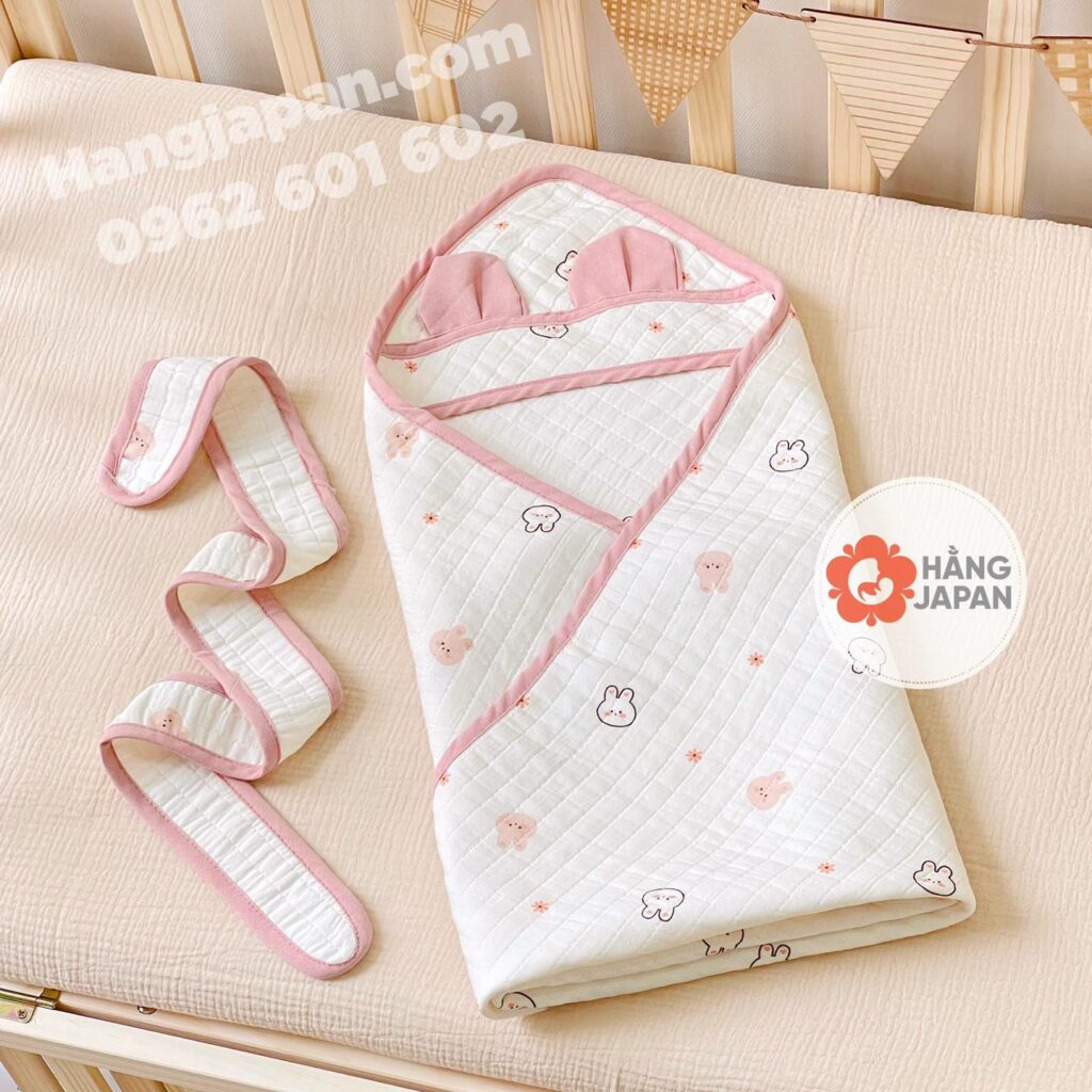 Ủ Choàng Xô Joonee Hình Gấu 3 Lớp In Hình Ngẫu Nhiên (4)