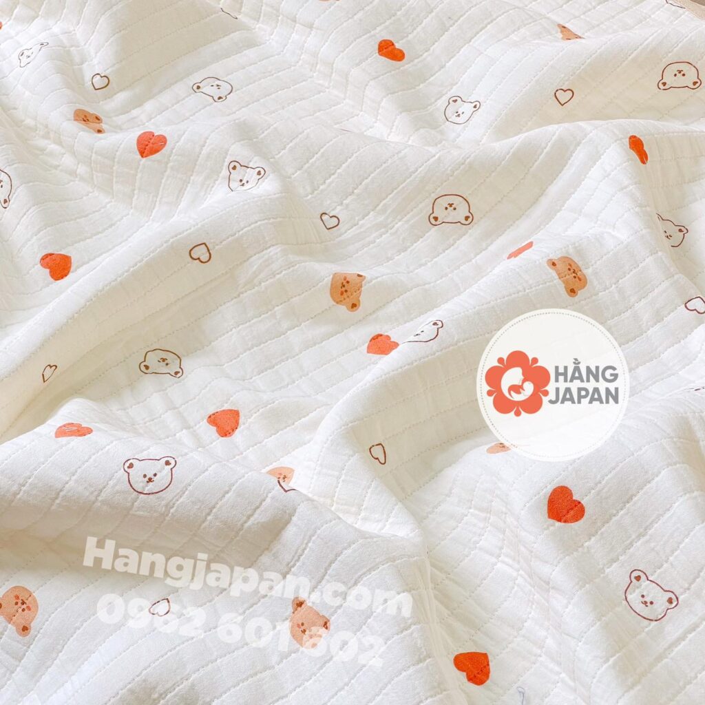 Ủ Choàng Xô Joonee Hình Gấu 3 Lớp In Hình Ngẫu Nhiên (7)