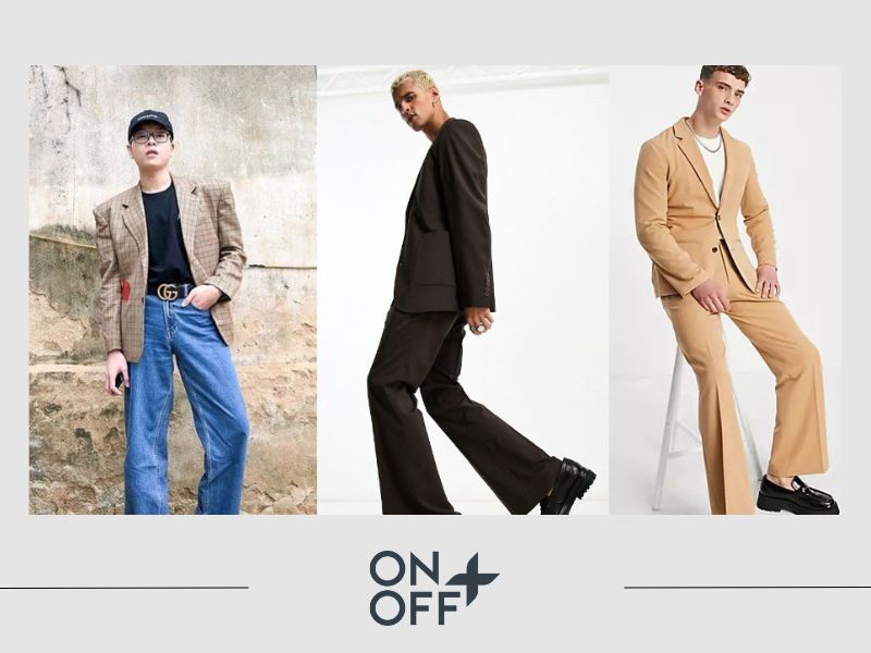 phối đồ với quần ống loe nam