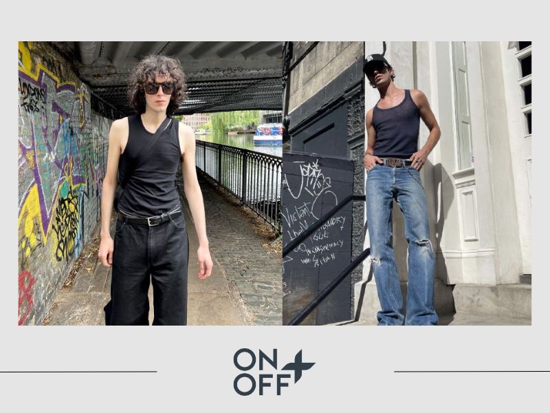 phối đồ với quần ống loe nam