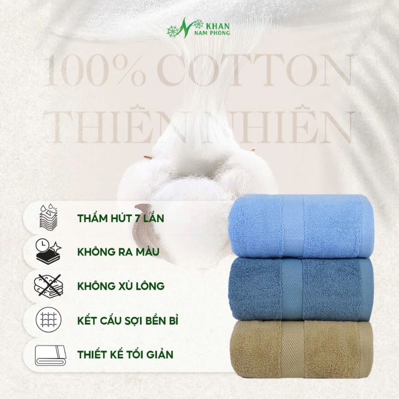 Khăn tắm cotton Nam Phong