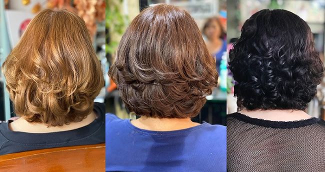 Các kiểu tóc xoăn ngắn trung niên trẻ trung