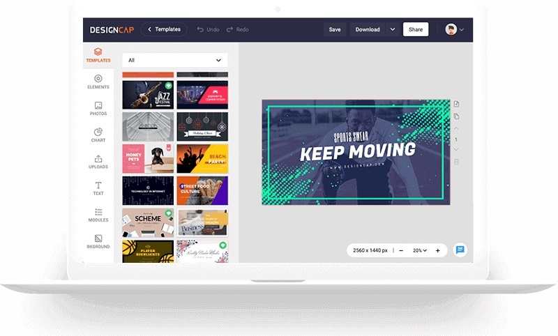 Thiết kế poster với Designcap