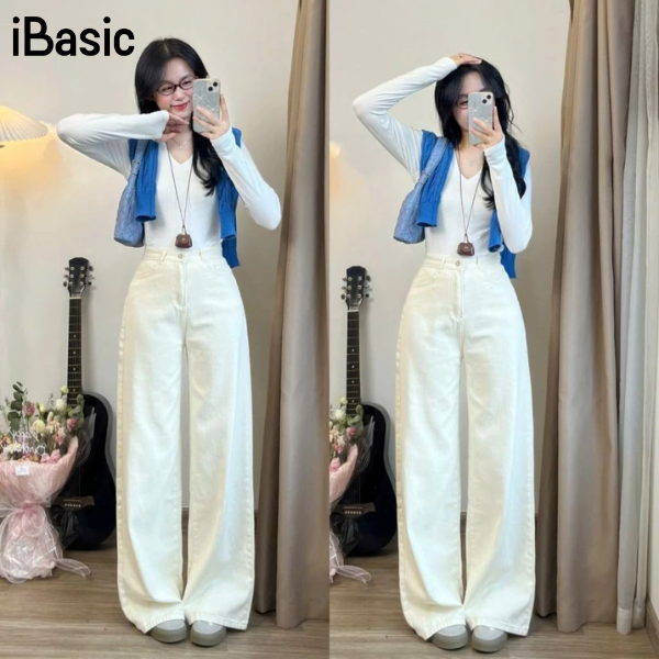 Top 8 Cách Phối Đồ Với Quần Ống Rộng Trắng Hot Nhất 2025