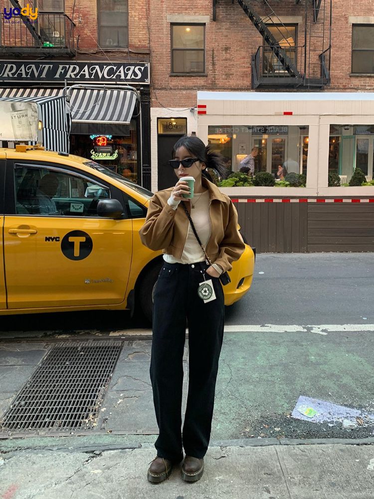 Áo khoác lửng khoá kéo 