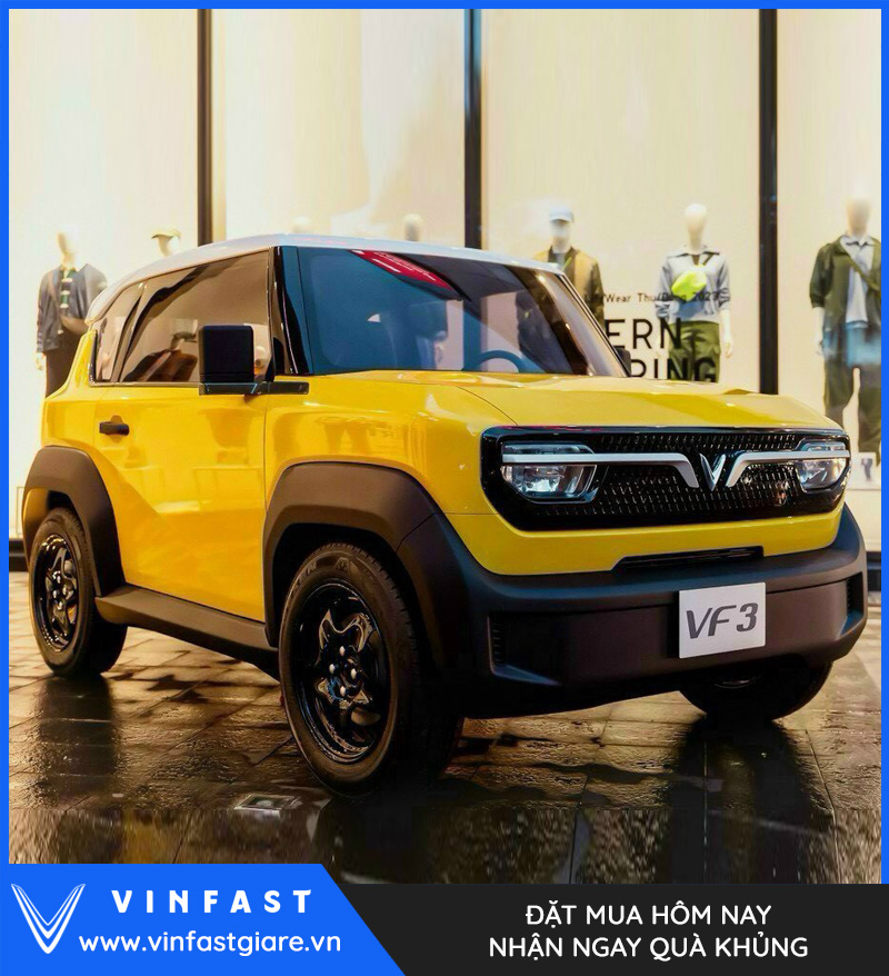 Vinfast VF3 màu vàng