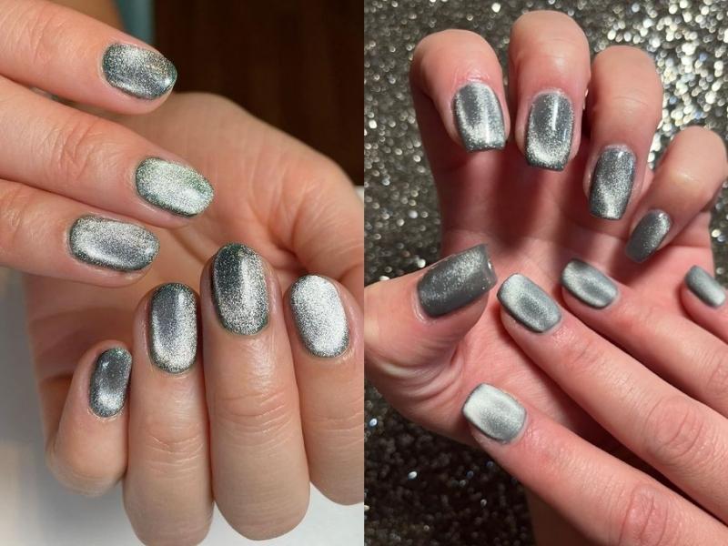 Nail mắt mèo màu xám