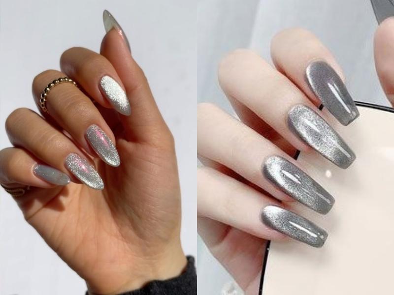 Nail móng dài mắt mèo xám