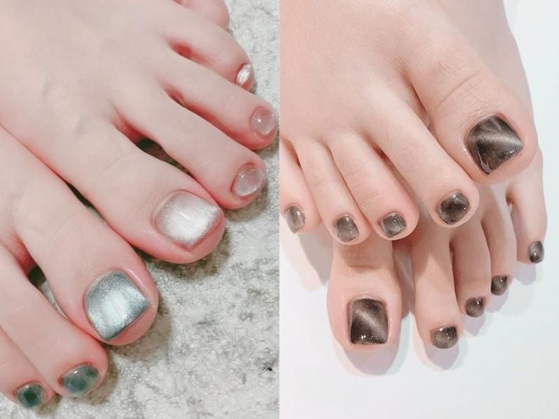 Nail chân mắt mèo đẹp