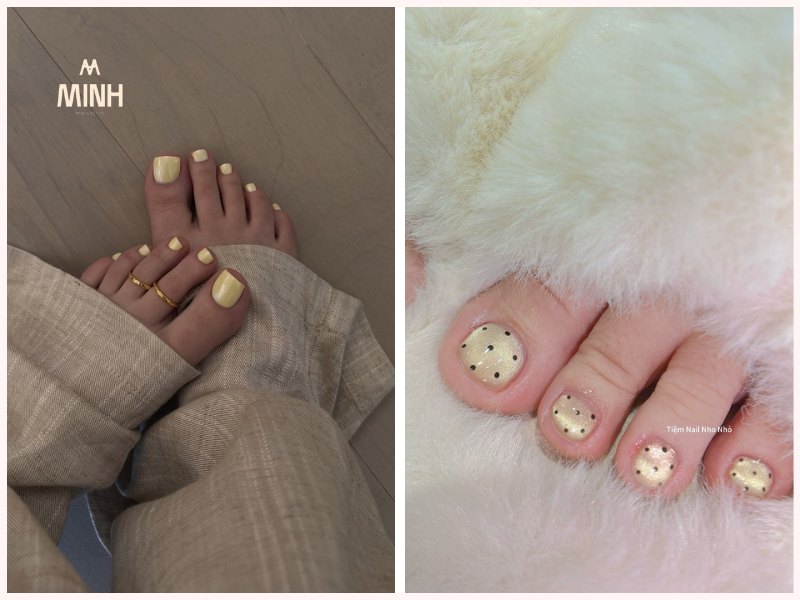 màu móng chân đẹp cho da ngăm