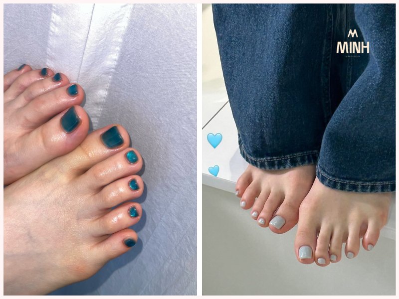 màu móng chân đẹp cho da ngăm