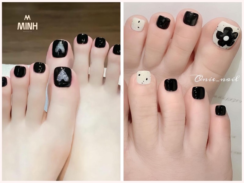 Sơn móng chân màu thạch