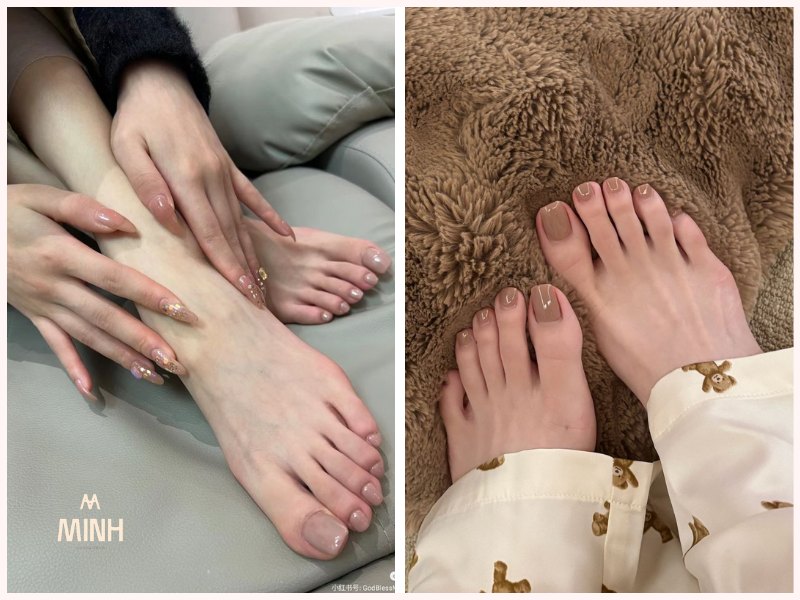 màu móng chân đẹp cho da ngăm