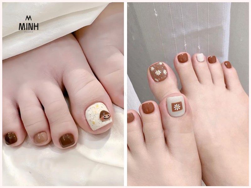 màu móng chân đẹp cho da ngăm