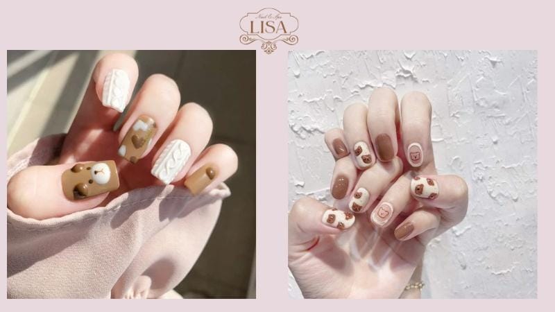 Vẻ Đẹp Ngọt Ngào với Mẫu Nail Gấu Đẹp Mắt