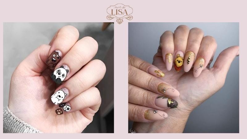 Mẫu Nail gấu được yêu thích nhất hiện nay