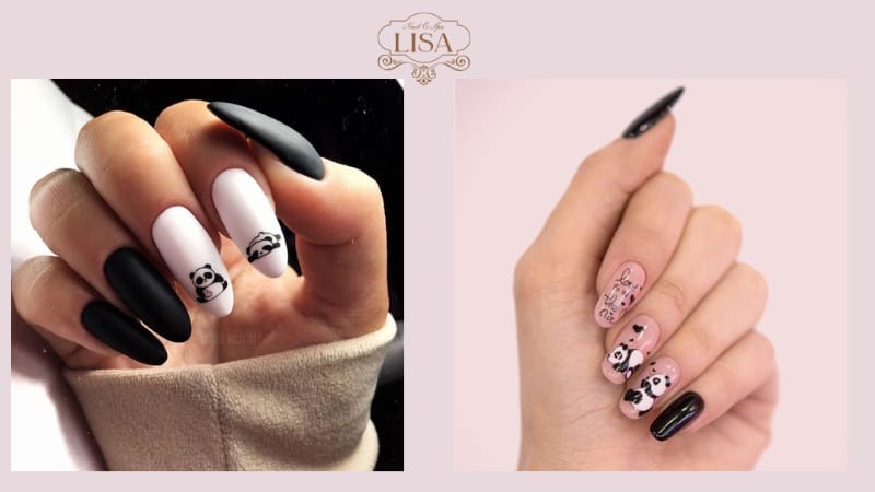 Mẫu nail gấu trúc đẹp và cute nhất
