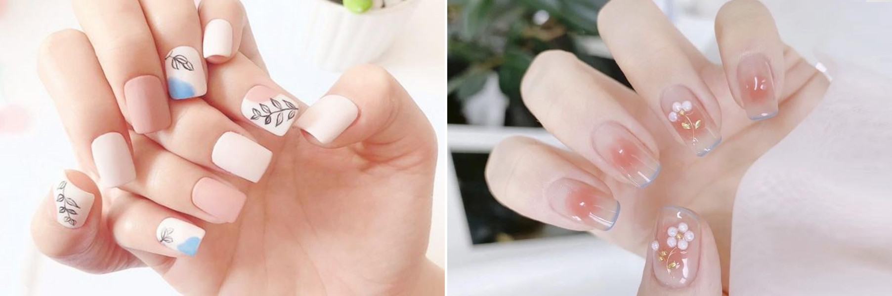 Nail Hàn Quốc đáng yêu, xinh xắn cho lứa tuổi học sinh.