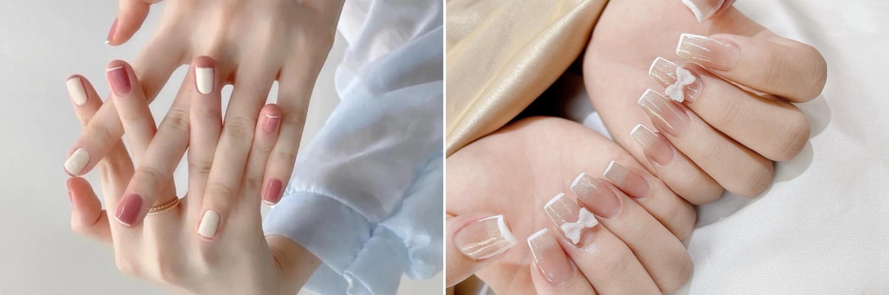 Móng tay đơn giản, tự nhiên cho học sinh, sinh viên.