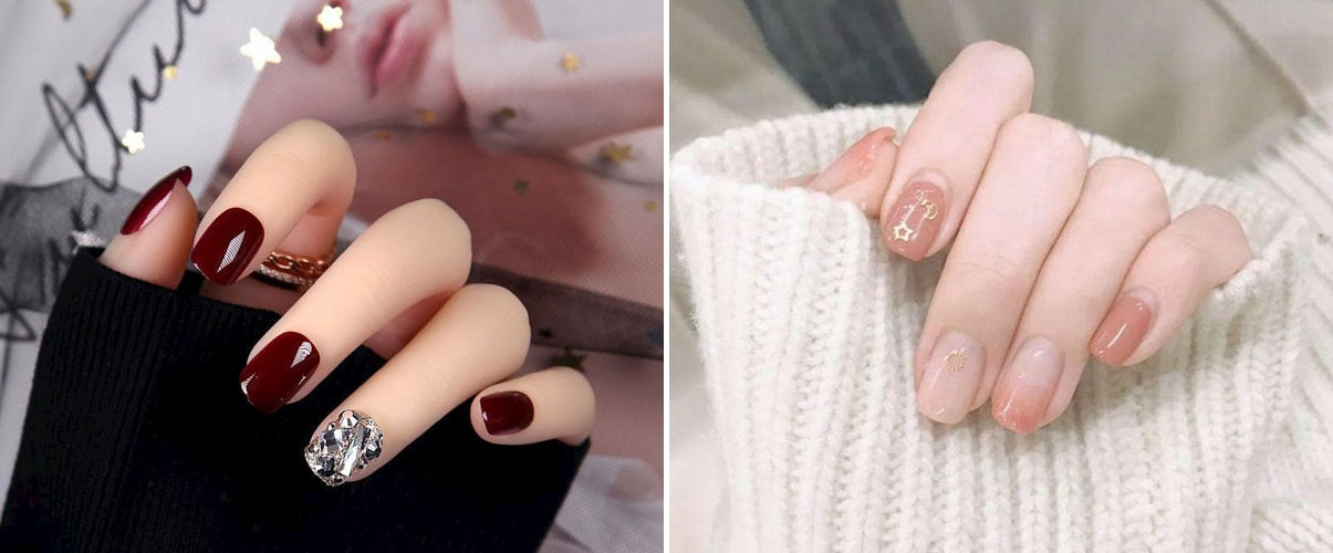 Thiết kế móng tay đơn giản, tinh tế phù hợp nhiều hoàn cảnh.