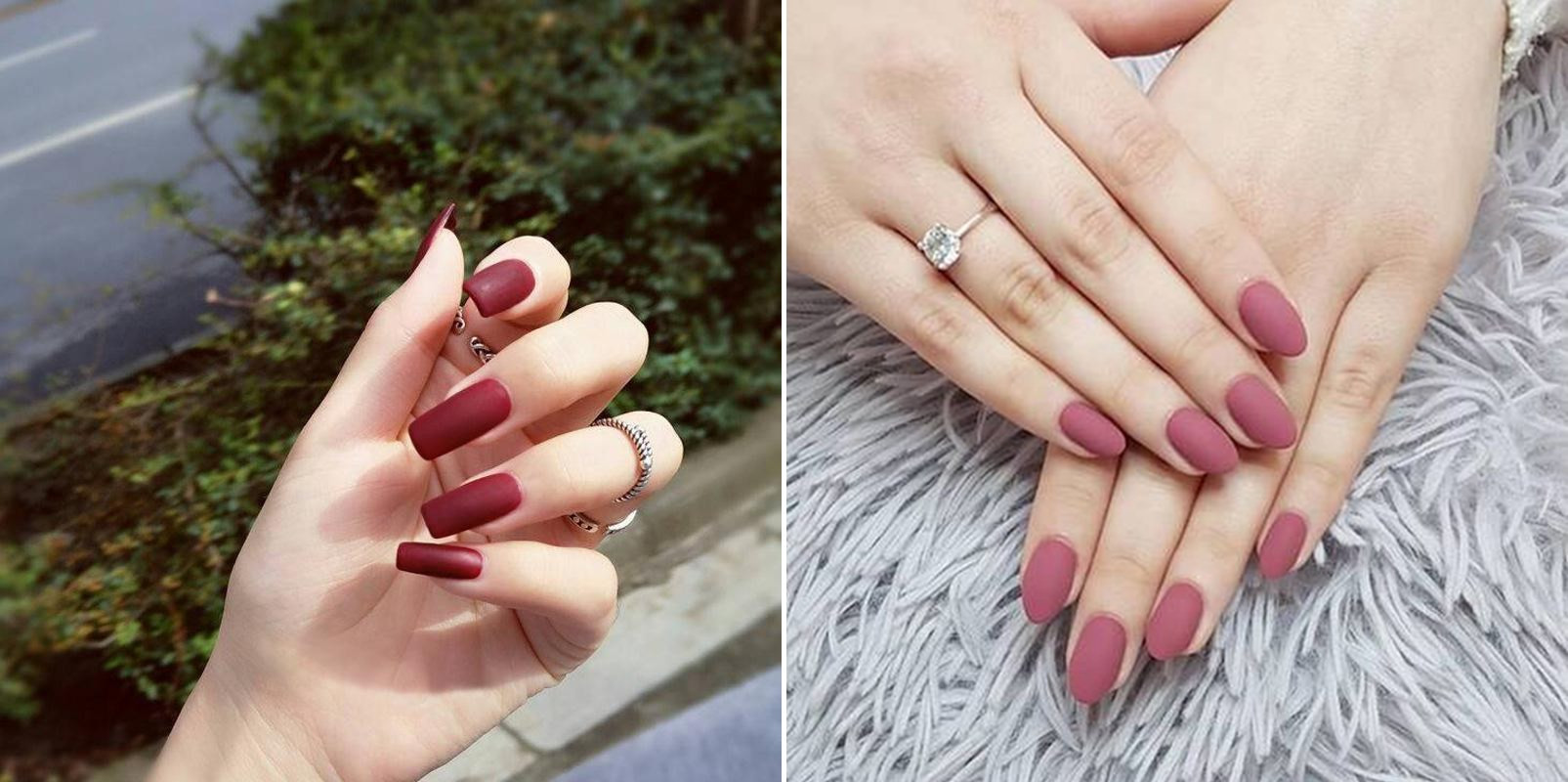 Sơn móng tay nhám mang lại cảm giác cứng cáp.