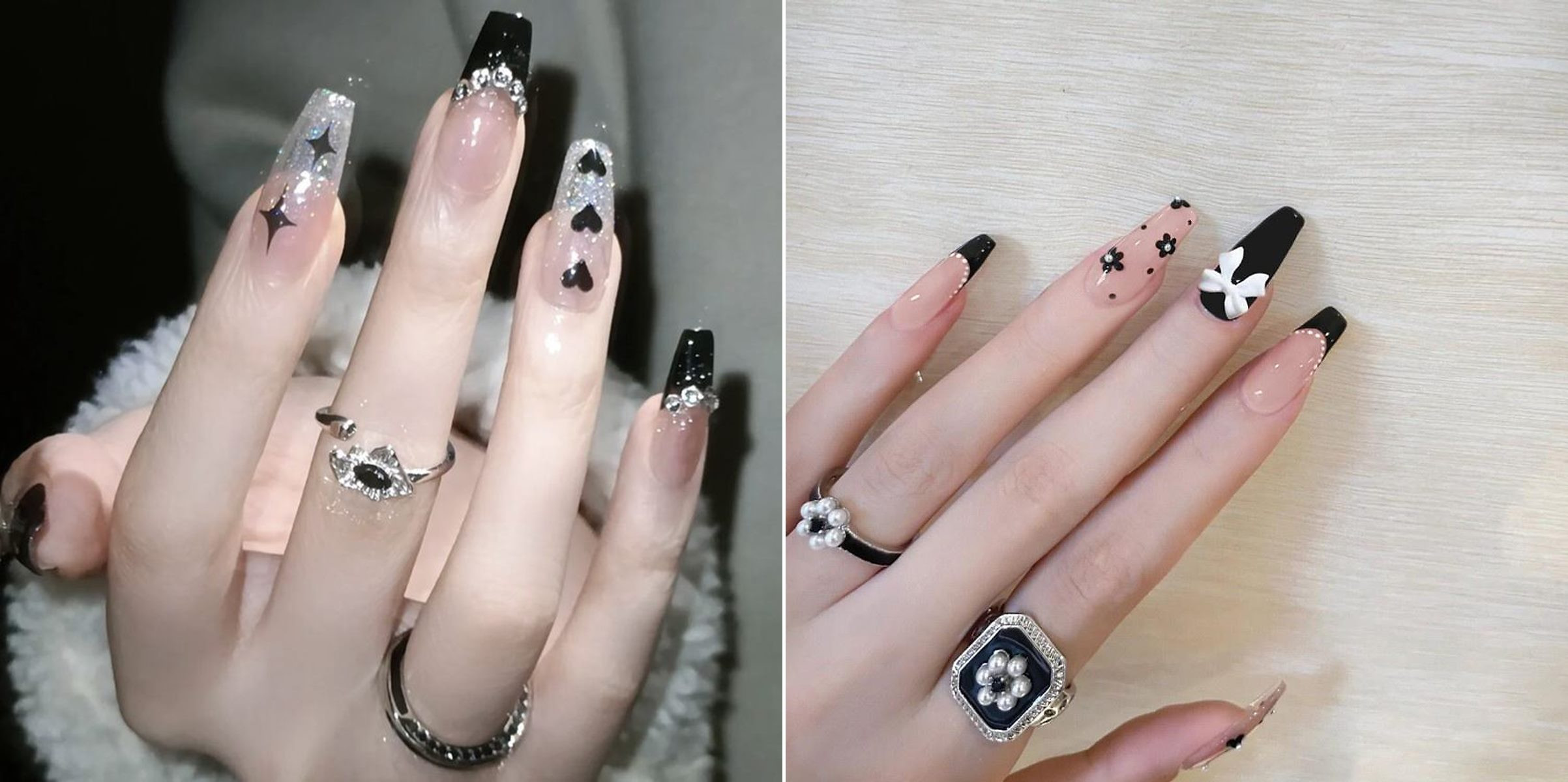 Mẫu nail đính đá đẹp và thịnh hành nhất.