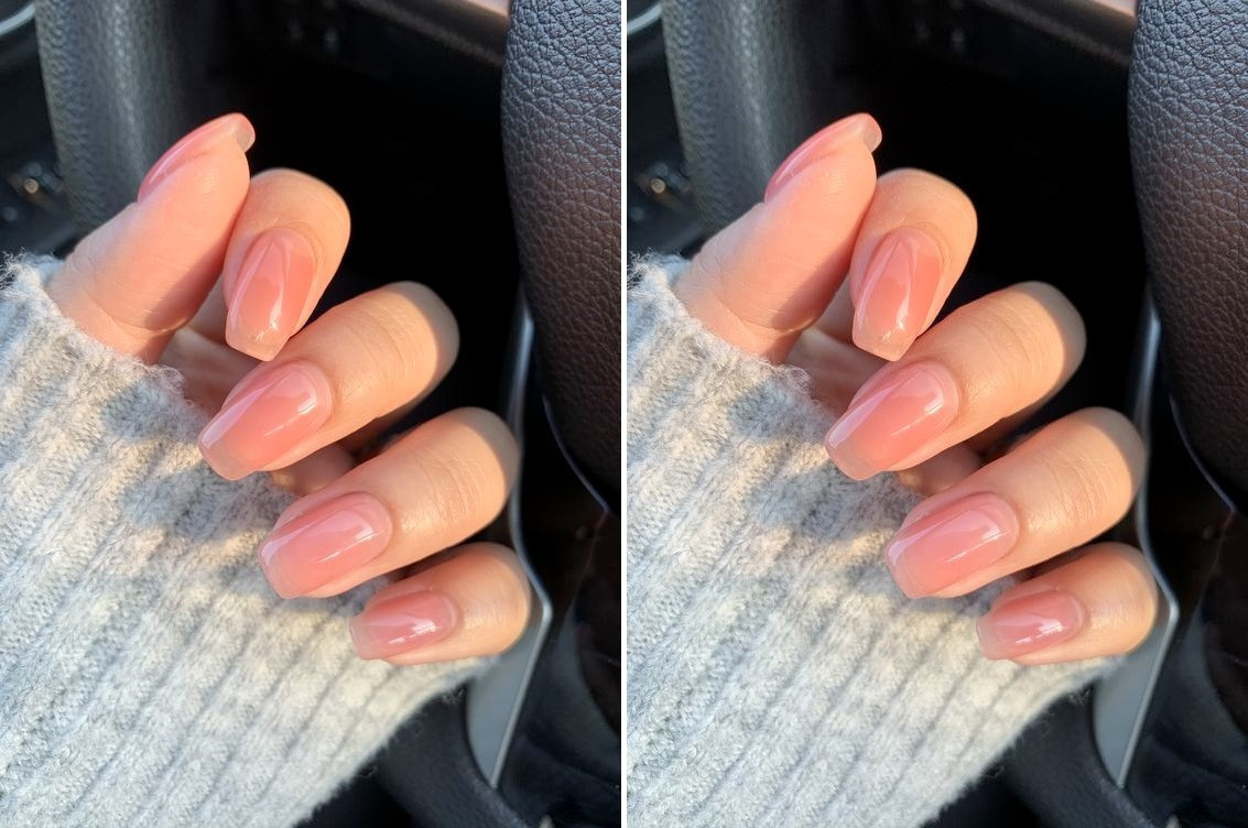 Móng tay từ kim tuyến đơn giản mà đẹp.