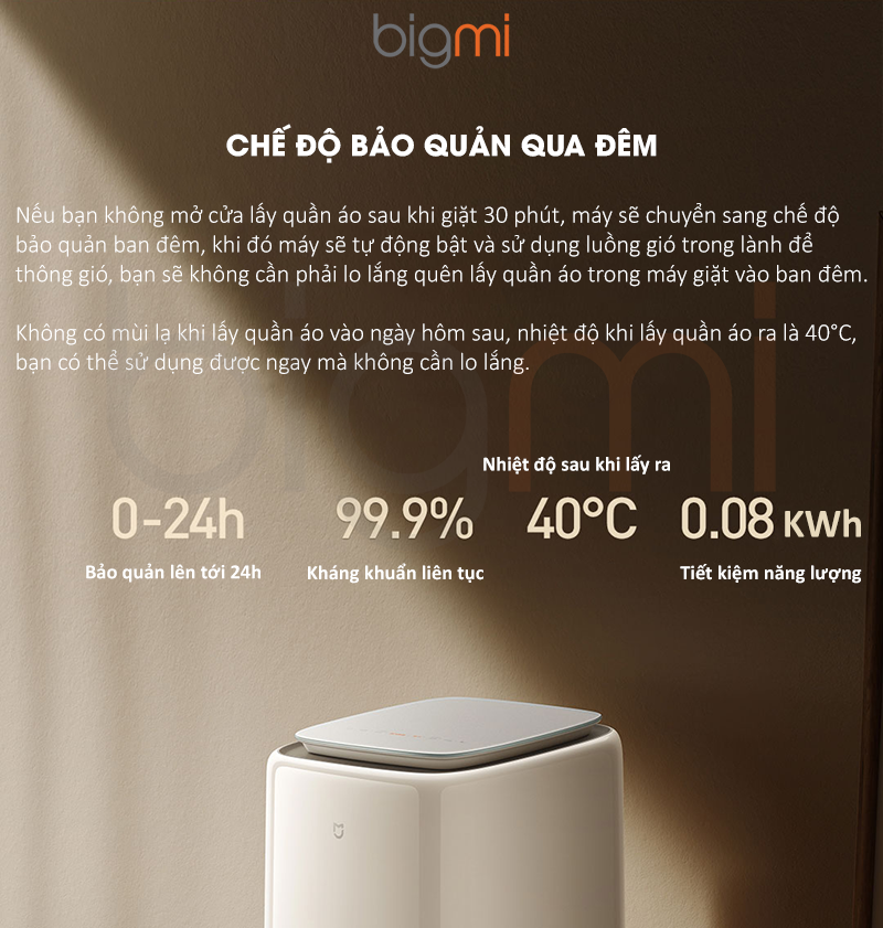 May giat say do lot mini Xiaomi Mijia XHQB05MJ101W Giat say khu khuan do lot hieu qua 7