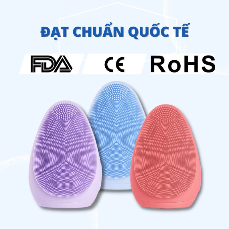 Máy Rửa Mặt Emmié Premium Facial Cleansing Brush - Đạt Chứng Nhận FDA - Coral Pink