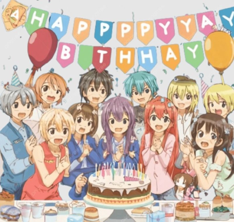 Meme chúc mừng sinh nhật hình anime/hoạt hình