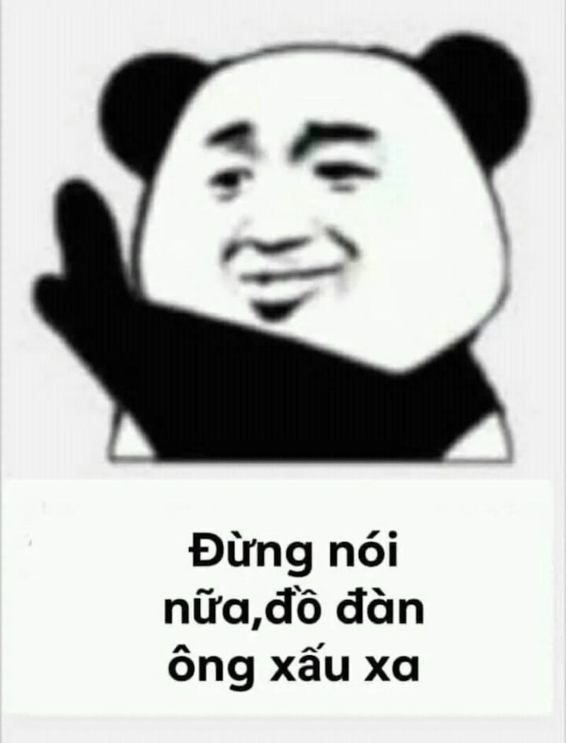 Meme gấu trúc hành động đáng yêu