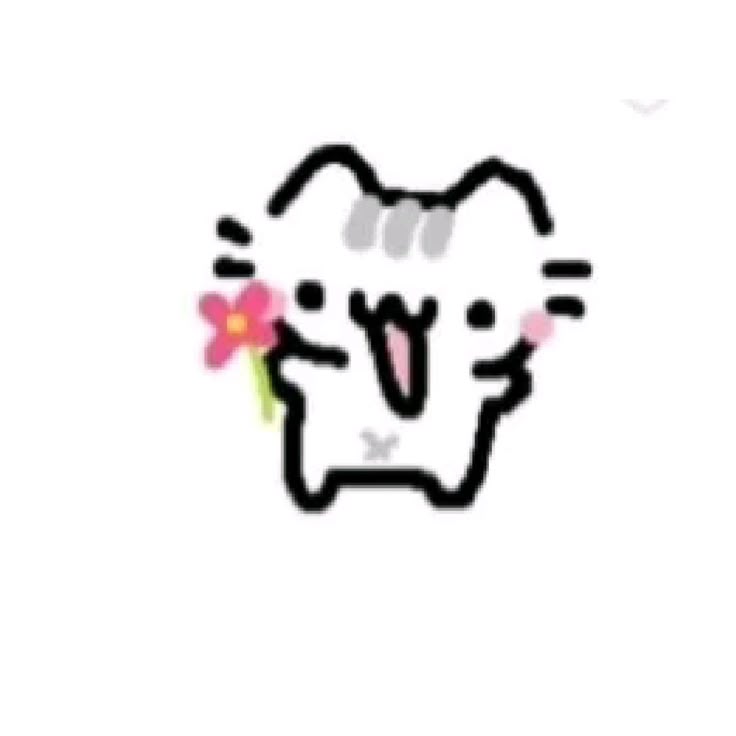 Chú mèo ngốc nghếch với bó hoa