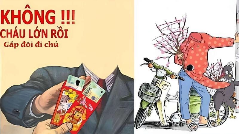 Meme Tết cho tài chính, công việc