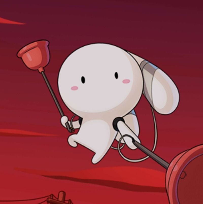 Ảnh thỏ bảy màu meme đặt avatar