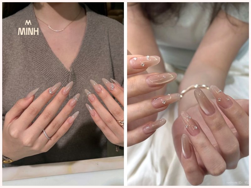 mẫu nail đẹp cho móng dài