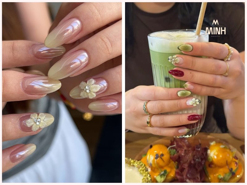 mẫu nail đẹp cho móng dài