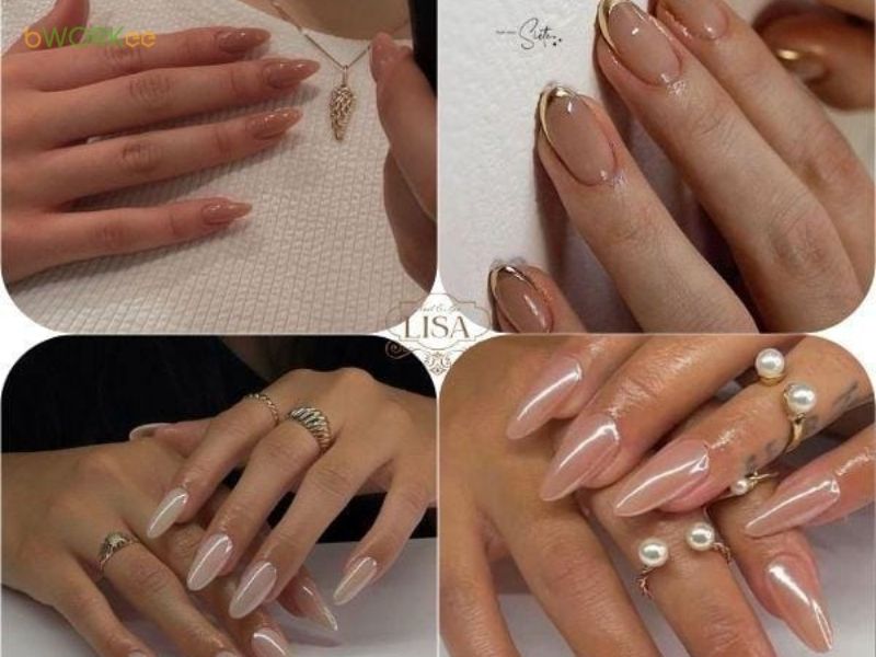 Nail hồng cho da ngăm