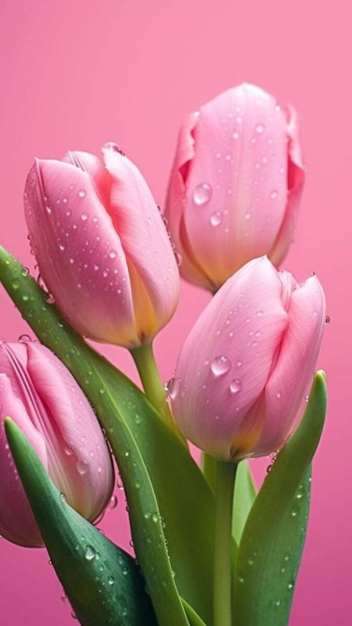 Ảnh hoa tulip trên cánh đồng