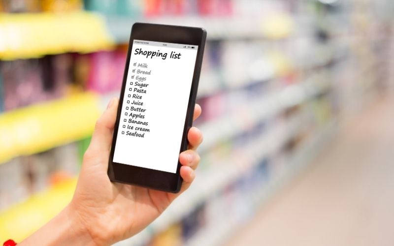 Liệt kê chi tiết danh sách những sản phẩm cần mua