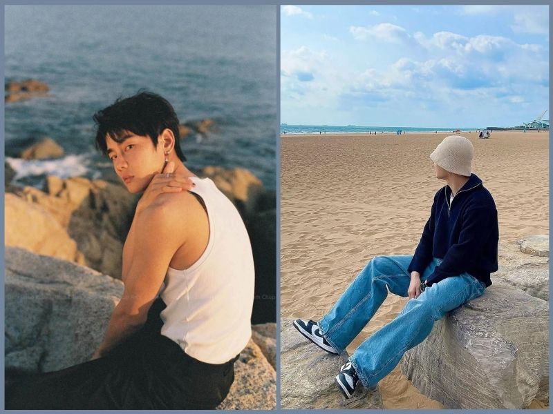 cách chụp ảnh ở biển đẹp cho nam