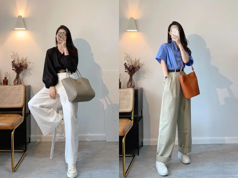 Cách phối đồ với áo sơ mi và quần tây