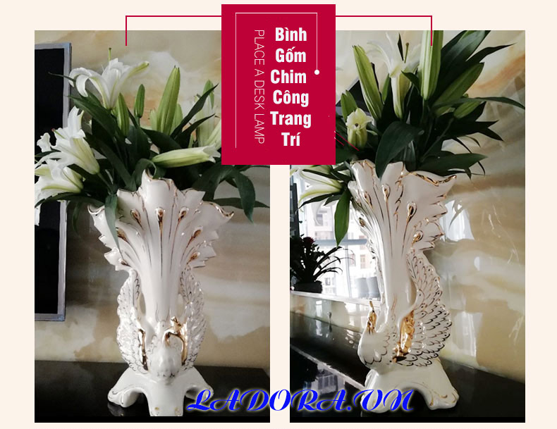 bình hoa gốm sứ làm quà tặng ý nghĩa