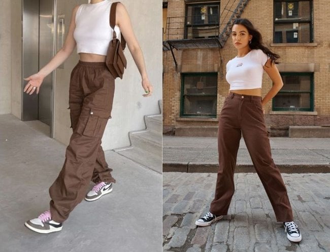 Quần nâu phối áo màu gì?